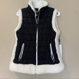 Calvin Klein black/white puffer vest
